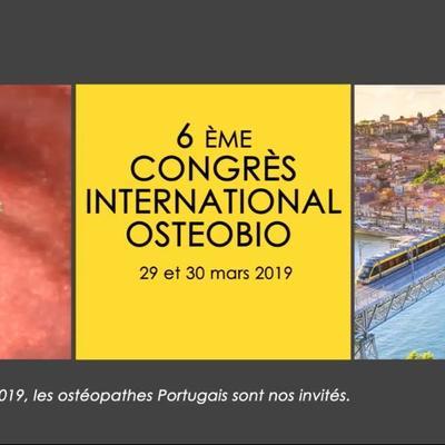 Affiche congrès 2019 de l'école d'ostéopathie Ostéobio Paris 