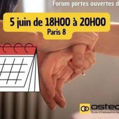 journée portes portes ouvertes en ostéopathie- Ostéobio le 5 juin 2024 