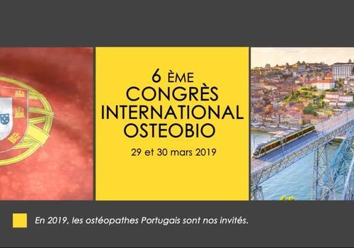 Affiche congrès 2019 de l'école d'ostéopathie Ostéobio Paris